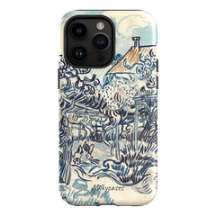 Van Gogh's Old Vineyard with Peasant Woman iPhone Case