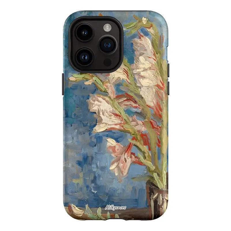 Van Gogh's Vase with Gladioli and Chinese Asters iPhone Case - milkycases iphone case - artistic - tough iphone case