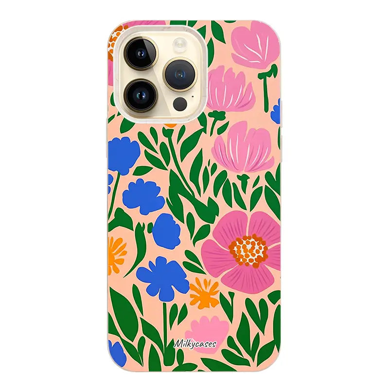 Vibrant Petals iPhone Case - milkycases iphone case - compostable iphone case biodegredable