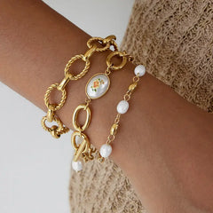 Vintage Bloom Link Bracelet