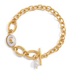 Vintage Bloom Link Bracelet