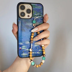 Wood Waves Phone Charm | Handmade Phone Strap - Beaded Phone Charm