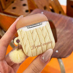 Woolen Twisted Pattern Matte AirPods Case-accessories-milkycases