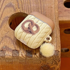 Woolen Twisted Pattern Matte AirPods Case-accessories-milkycases