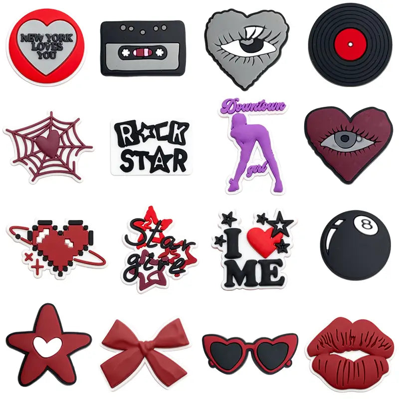 Y2K Mood Hole Charms for Crocs iPhone Case