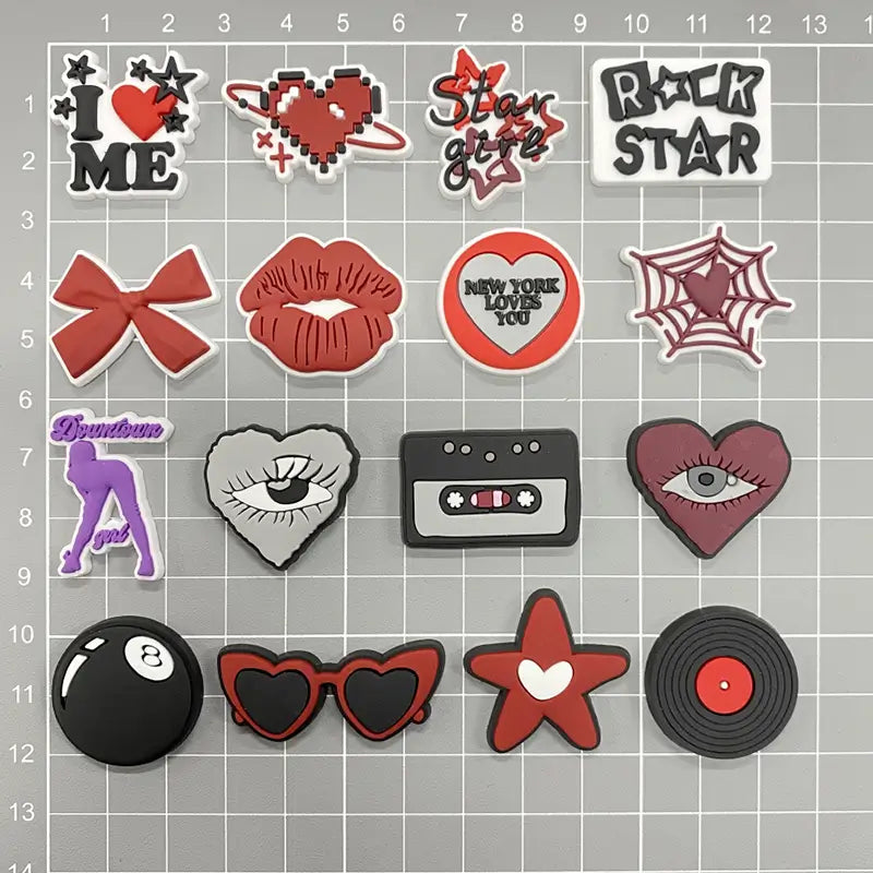 Y2K Mood Hole Charms for Crocs iPhone Case