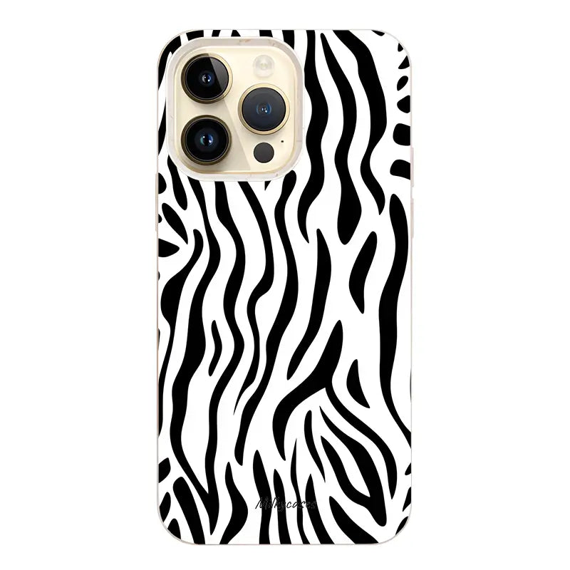 Zebra Stripe iPhone Case - milkycases iphone case - compostable iphone case