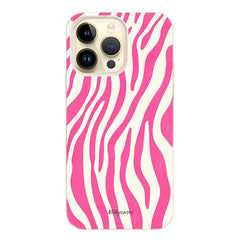 compostable iphone case - Pink Zebra iPhone Case - milkycases iphone case - wildgrass land - compostable iphone case