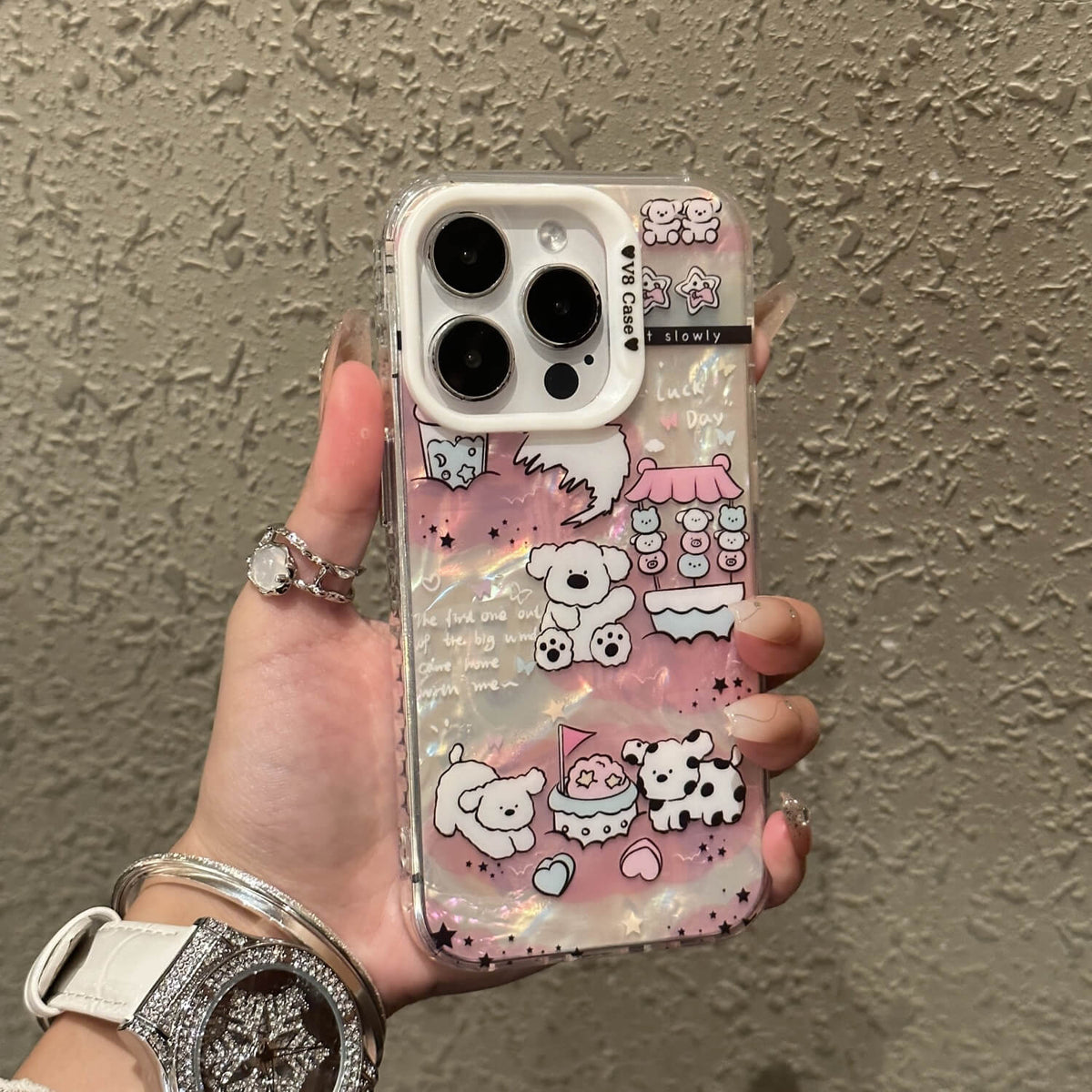 Cute Dog Shell Pattern iPhone Case