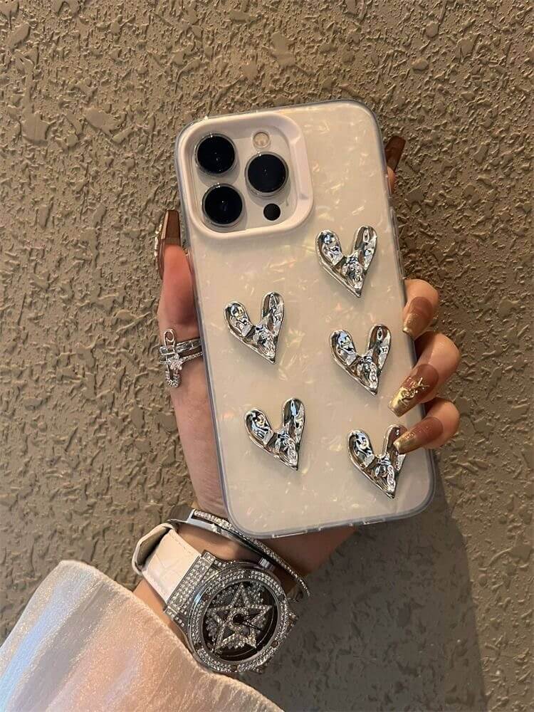 Heart Shell Pattern iPhone Case